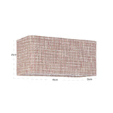 Richmond Interiors Live Rectangular Lampshade – Trendy Rose – Large