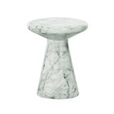 Richmond Interiors Lohan Side Table – White Faux Marble
