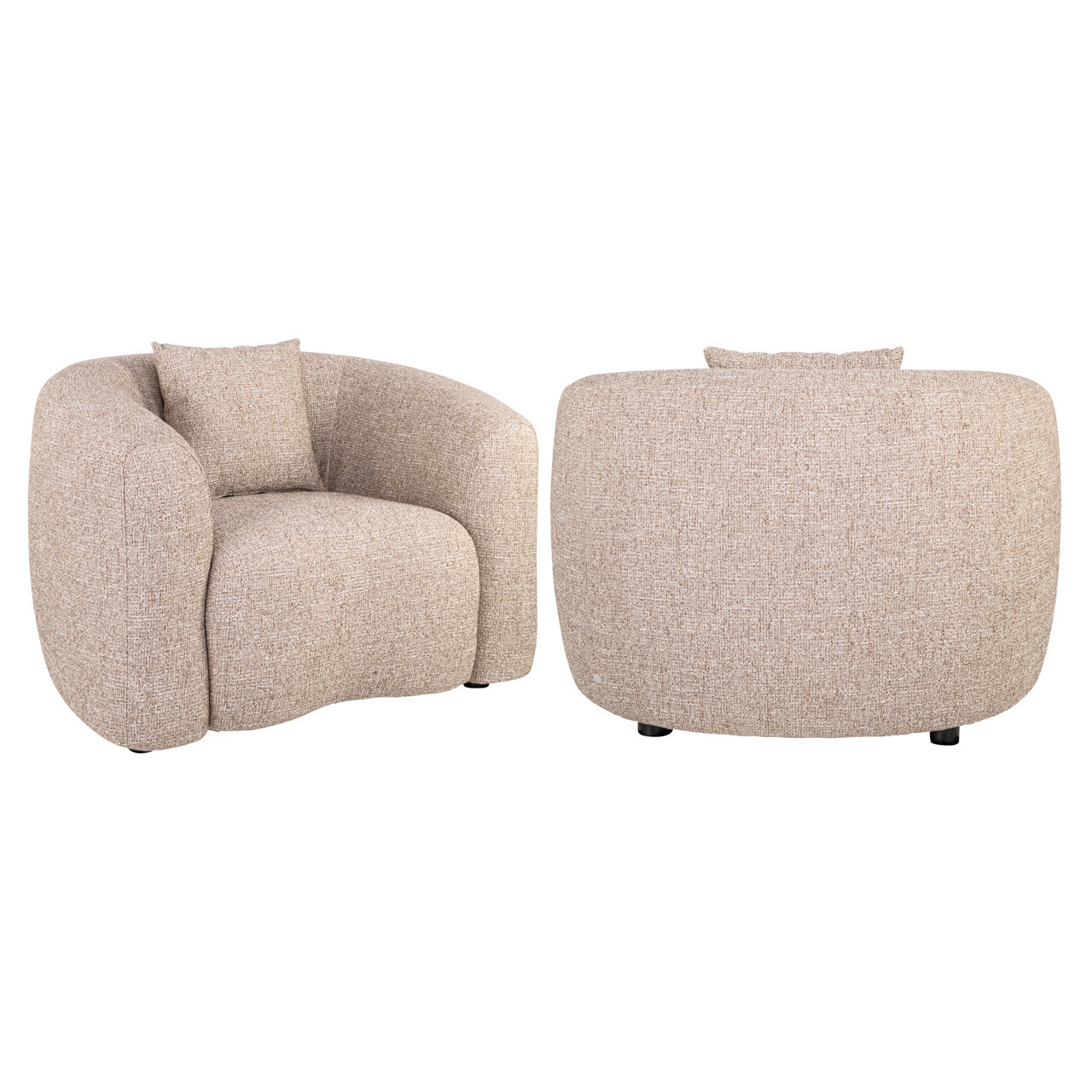 Richmond Interiors Luxandra Lounge Chair – Sand Tweed