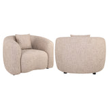 Richmond Interiors Luxandra Lounge Chair – Sand Tweed
