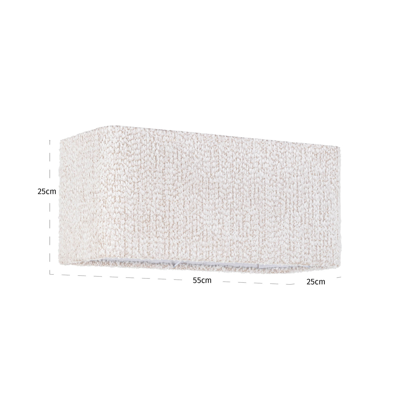 Richmond Interiors Marly Rectangular Lampshade – Lovely Cream – Large