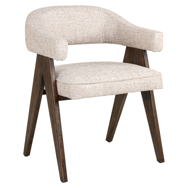 Richmond Interiors Mori Dining Chair – Cream Tweed