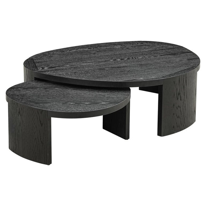 Richmond Interiors Navarino Coffee Table – Dark Coffee – Set of 2