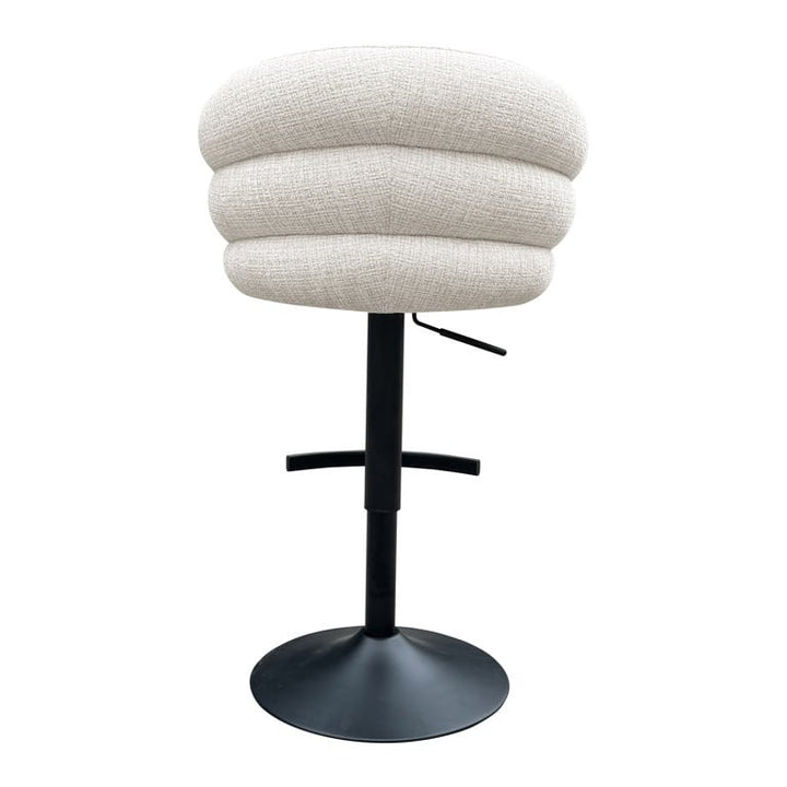 Richmond Interiors Nikki Swivel Stool – Beige Chenille