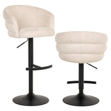 Richmond Interiors Nikki Swivel Stool – Niagara Beige