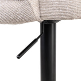 Richmond Interiors Nikki Swivel Bar Stool – Biscotti Chenille