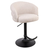 Richmond Interiors Nikki Swivel Bar Stool – Biscotti Chenille