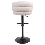 Richmond Interiors Nikki Swivel Bar Stool – Biscotti Chenille