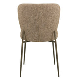 Richmond Interiors Odarby Dining Chair – Brown Tweed – Set of 2