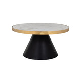 Richmond Interiors Odin Coffee Table with Faux Marble