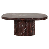 Richmond Interiors Orchid Marble Coffee Table – Burgundy