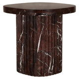 Richmond Interiors Orchid Marble End Table – Burgundy