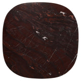 Richmond Interiors Orchid Marble End Table – Burgundy