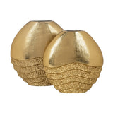 Richmond Interiors Roxy Vase in Gold – Small – Excess Stock