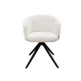 Richmond Interiors Serenity Swivel Chair – Beige Chenille