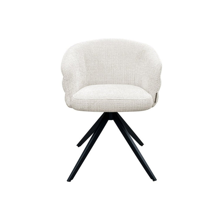 Richmond Interiors Serenity Swivel Chair – Beige Chenille