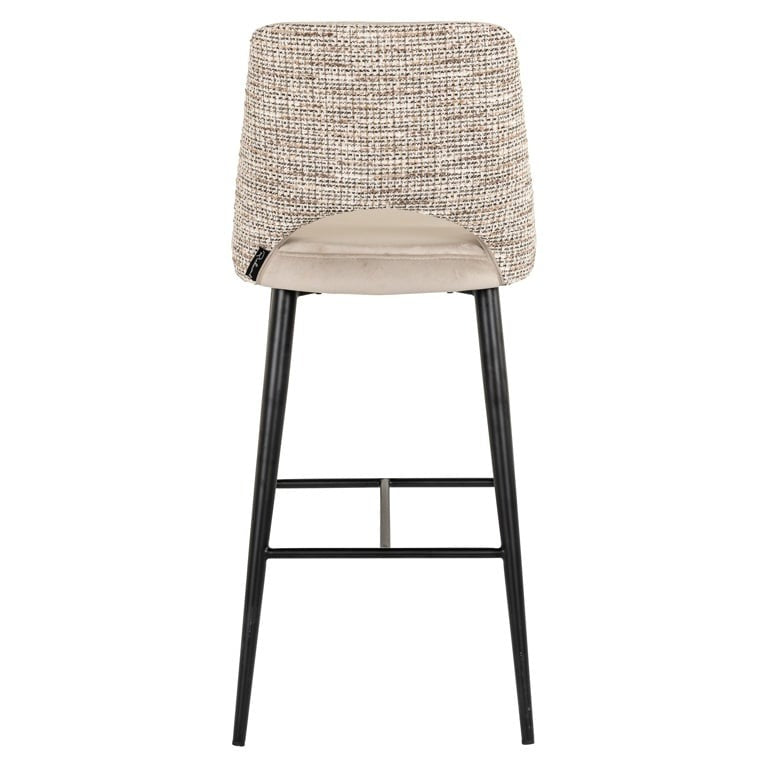 Richmond Interiors Tabitha Bar Stool – Trendy Nature and Quartz Khaki