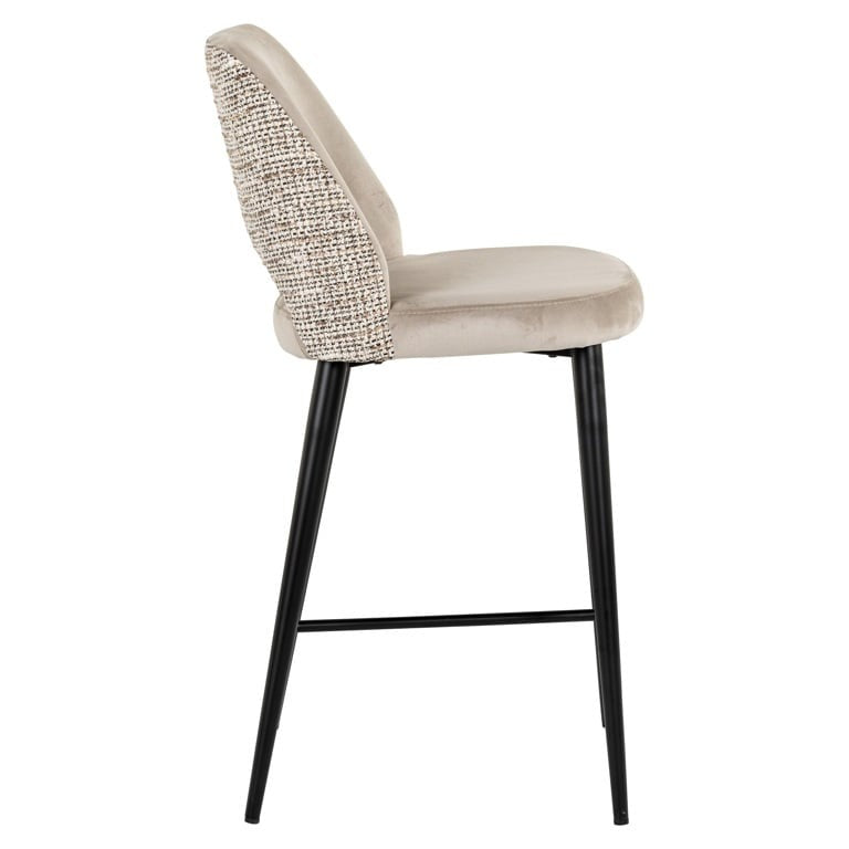 Richmond Interiors Tabitha Counter Stool – Trendy Nature and Quartz Khaki