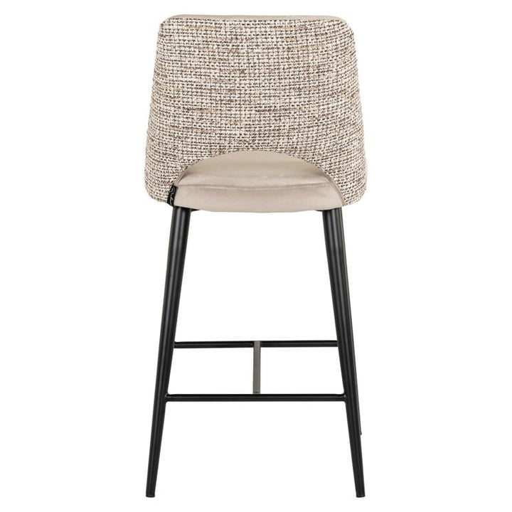 Richmond Interiors Tabitha Counter Stool – Trendy Nature and Quartz Khaki