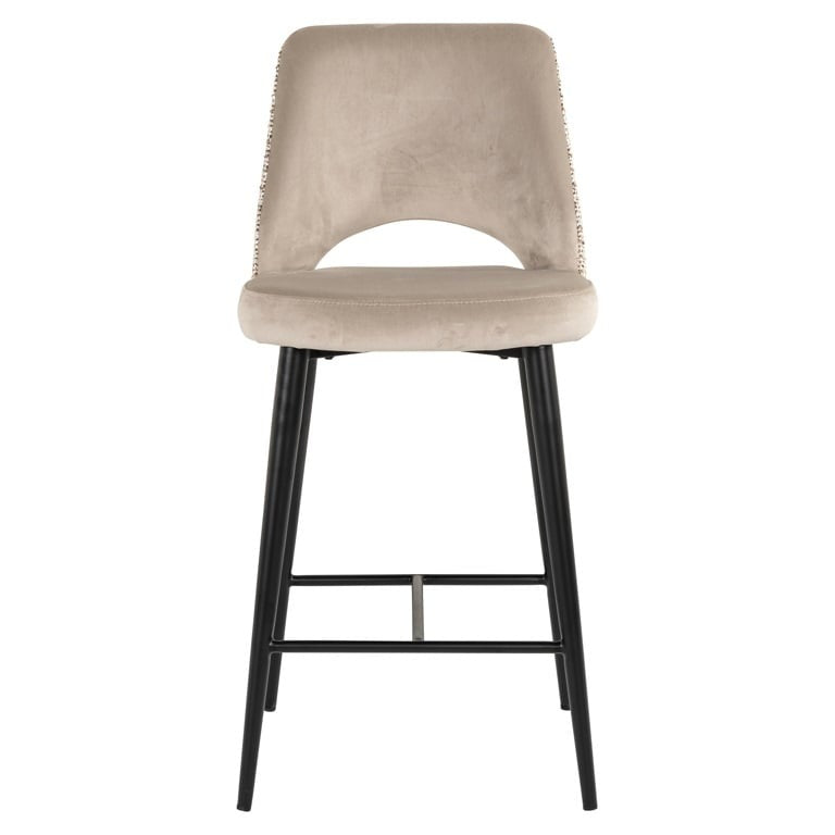 Richmond Interiors Tabitha Counter Stool – Trendy Nature and Quartz Khaki