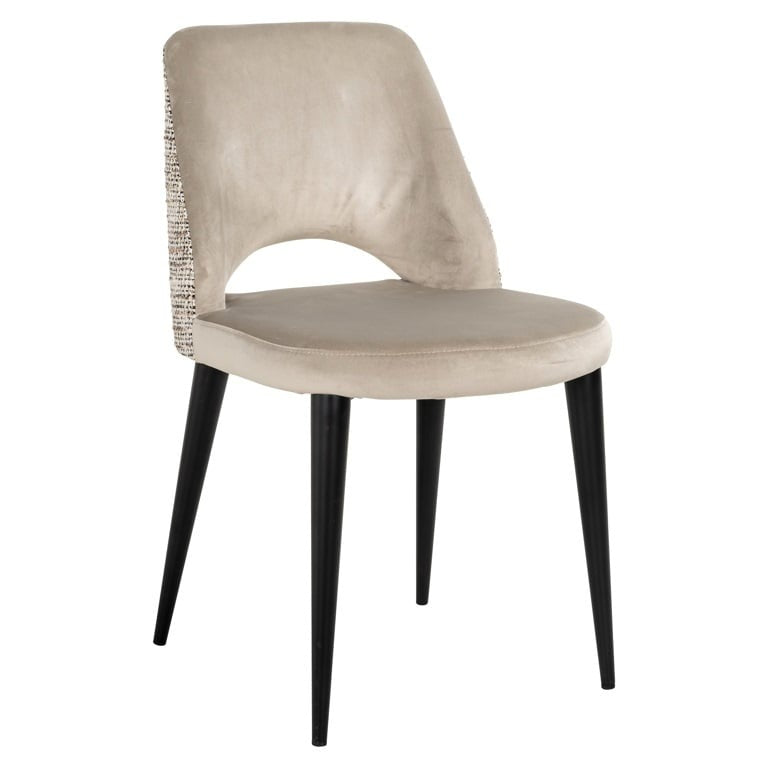 Richmond Interiors Tabitha Dining Chair in Trendy Nature and Quartz Khaki