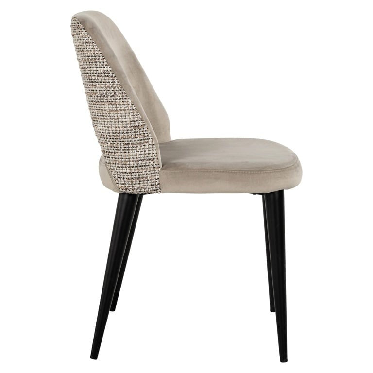 Richmond Interiors Tabitha Dining Chair in Trendy Nature and Quartz Khaki