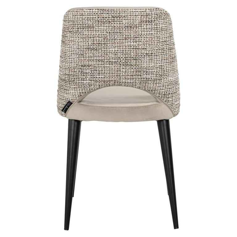 Richmond Interiors Tabitha Dining Chair in Trendy Nature and Quartz Khaki