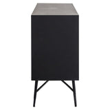 Richmond Interiors Tetro Sideboard – Gold Finish