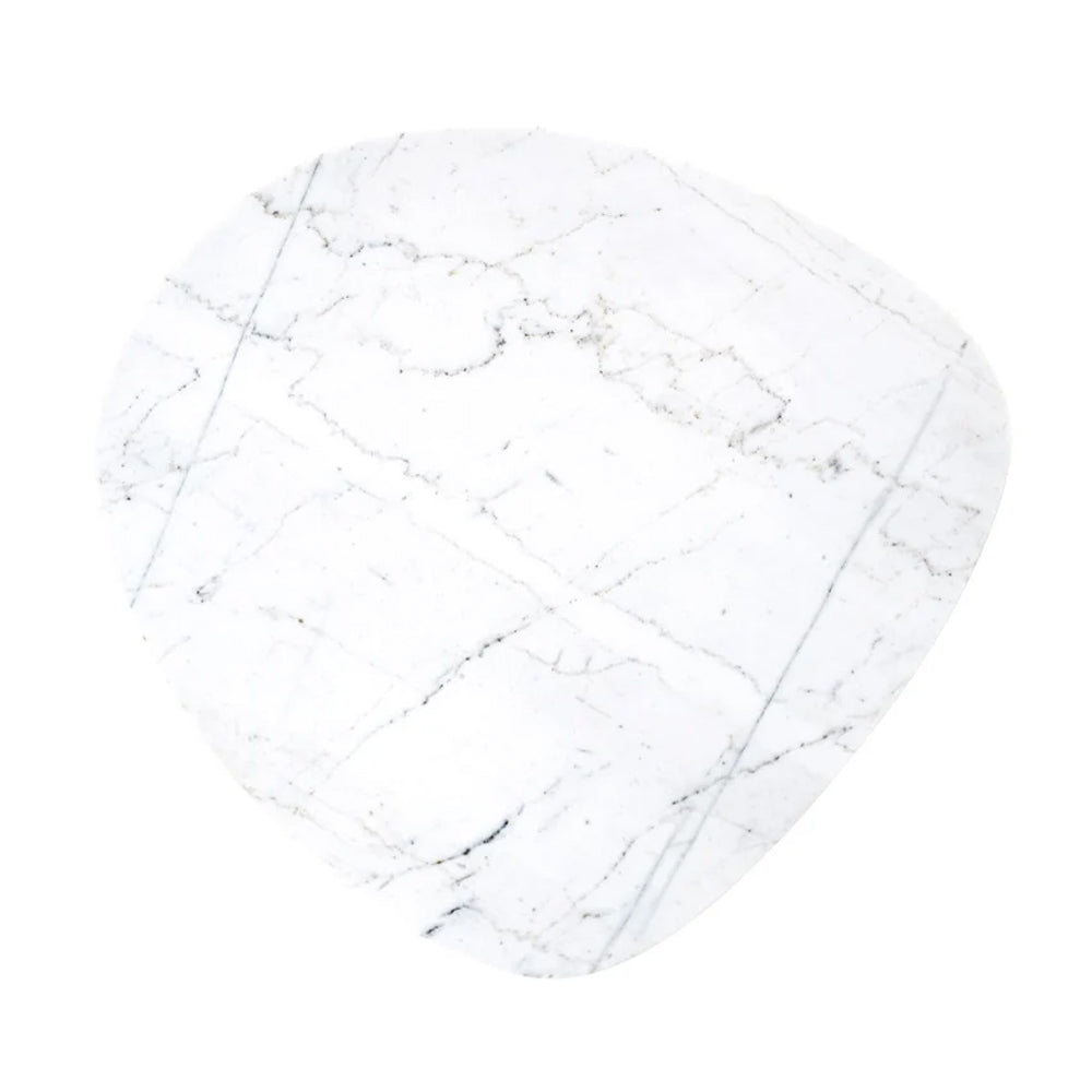 Richmond Interiors Trocadero Side Table in White Marble