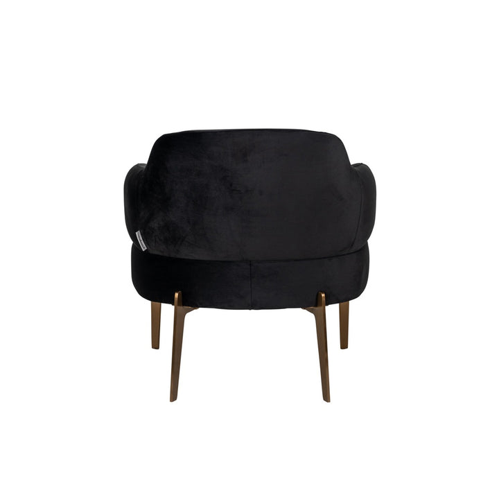 Richmond Interiors Venus Easy Chair in Anthracite Velvet