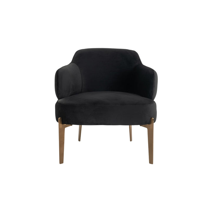 Richmond Interiors Venus Easy Chair in Anthracite Velvet