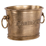Richmond Interiors Vinova Wine Cooler - Antique Brass