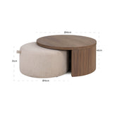 Richmond Interiors Windsor Coffee Table – Set of 2