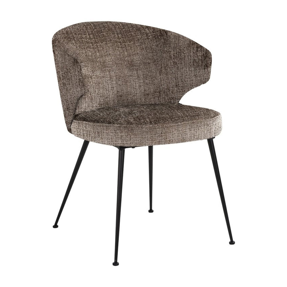 Richmond Interiors Xandra Dining Chair – Stone Chenille
