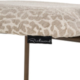 Richmond Interiors Xenia Counter Stool - Beige Leopard - Set of 2