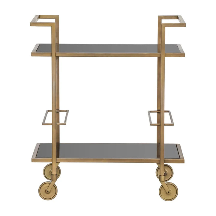 Richmond Interiors Xo Trolley – Brushed Gold