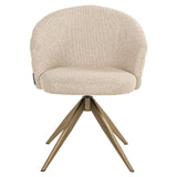 Richmond Interiors Zendaya Swivel Chair – Biscotti