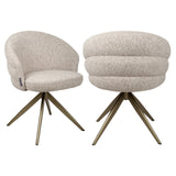 Richmond Interiors Zendaya Swivel Chair – Cayenne Brown
