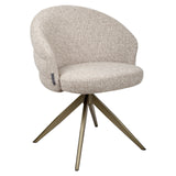 Richmond Interiors Zendaya Swivel Chair – Cayenne Brown