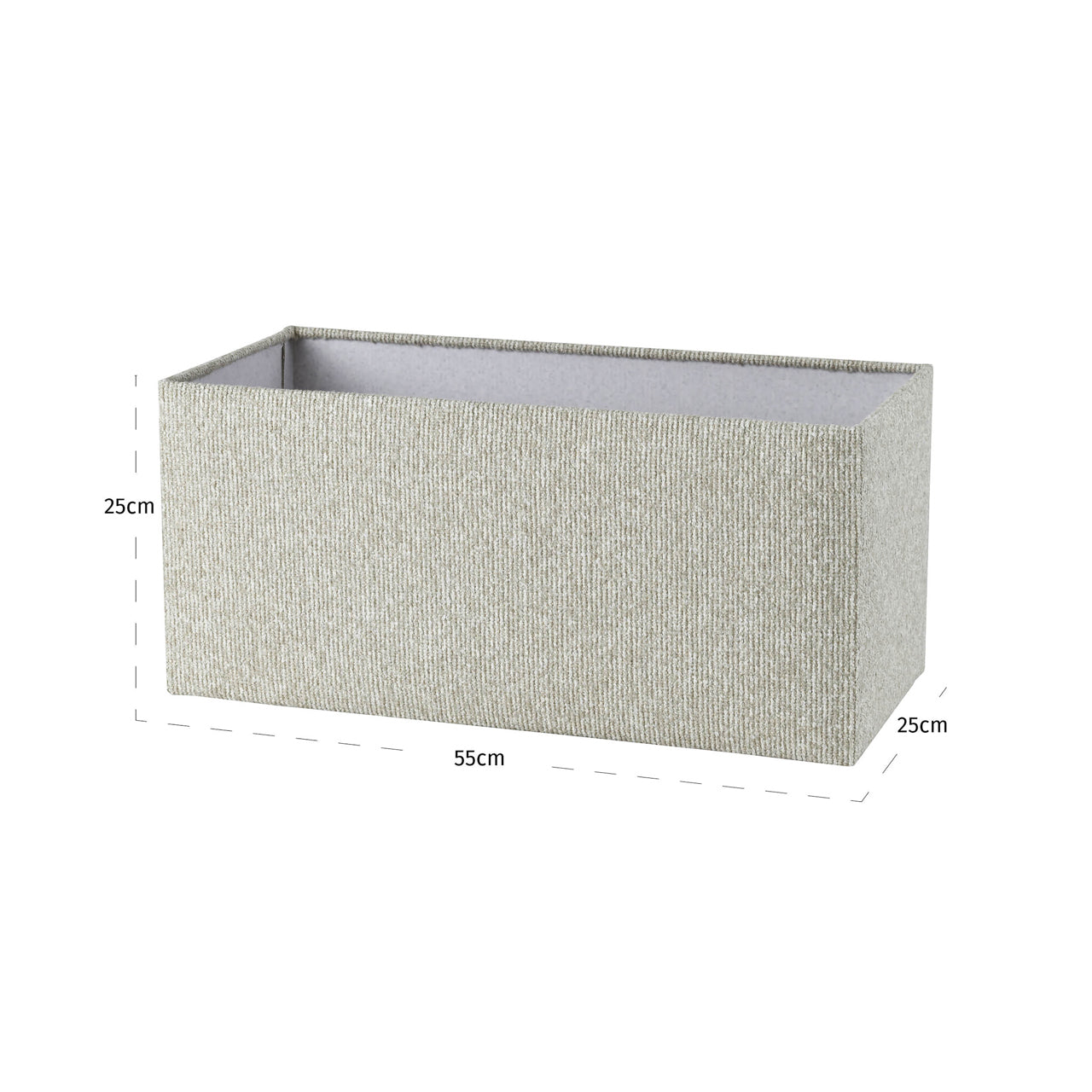 Richmond Interiors Zera Rectangular Lampshade – Biscotti – Small