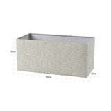 Richmond Interiors Zera Rectangular Lampshade – Biscotti – Small