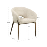 Richmond Kenzi Dining Chair – Natural Linear