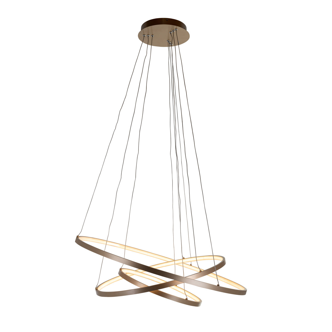 Richmond Interiors Amira Aluminium Hanging Lamp - Gold Finish
