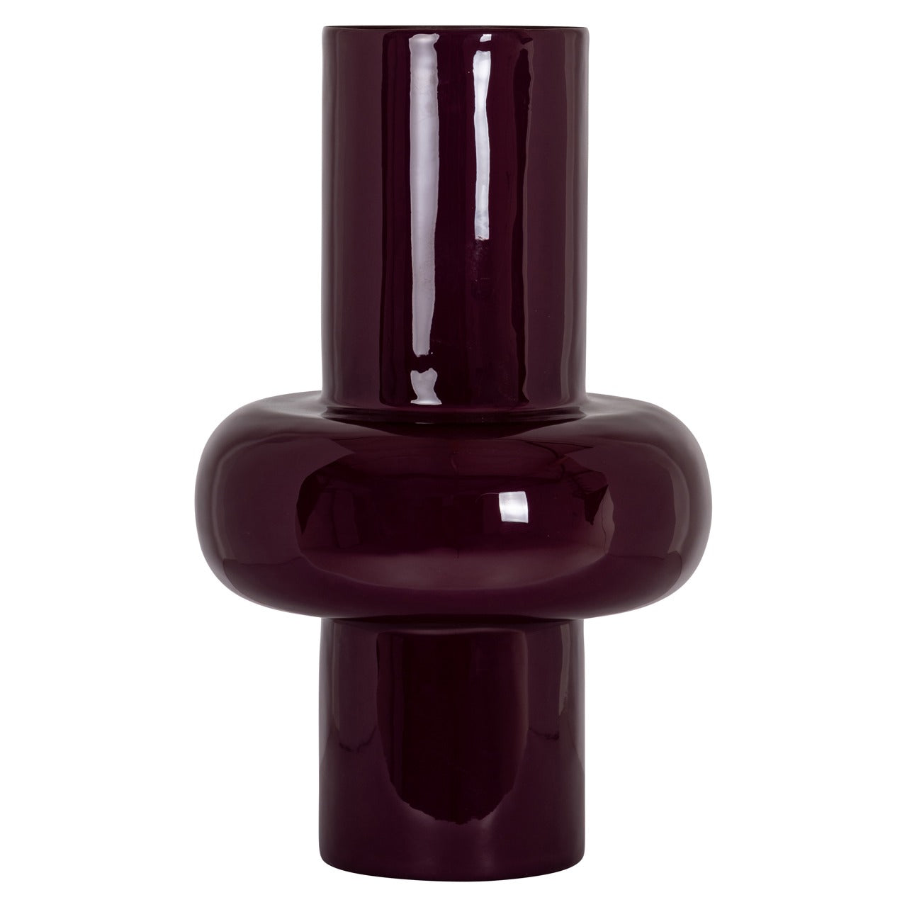 Richmond Interiors Ashlyn Vase – Burgundy – Large