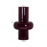 Richmond Interiors Ashlyn Vase – Burgundy – Large