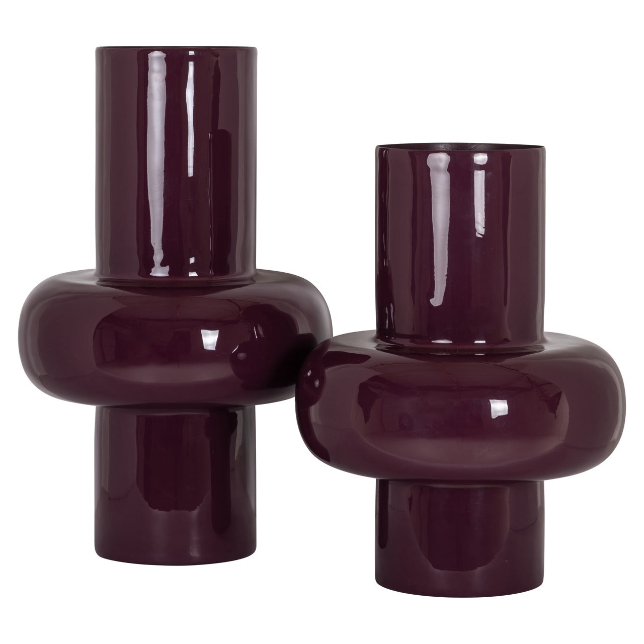 Richmond Interiors Ashlyn Vase – Burgundy – Large