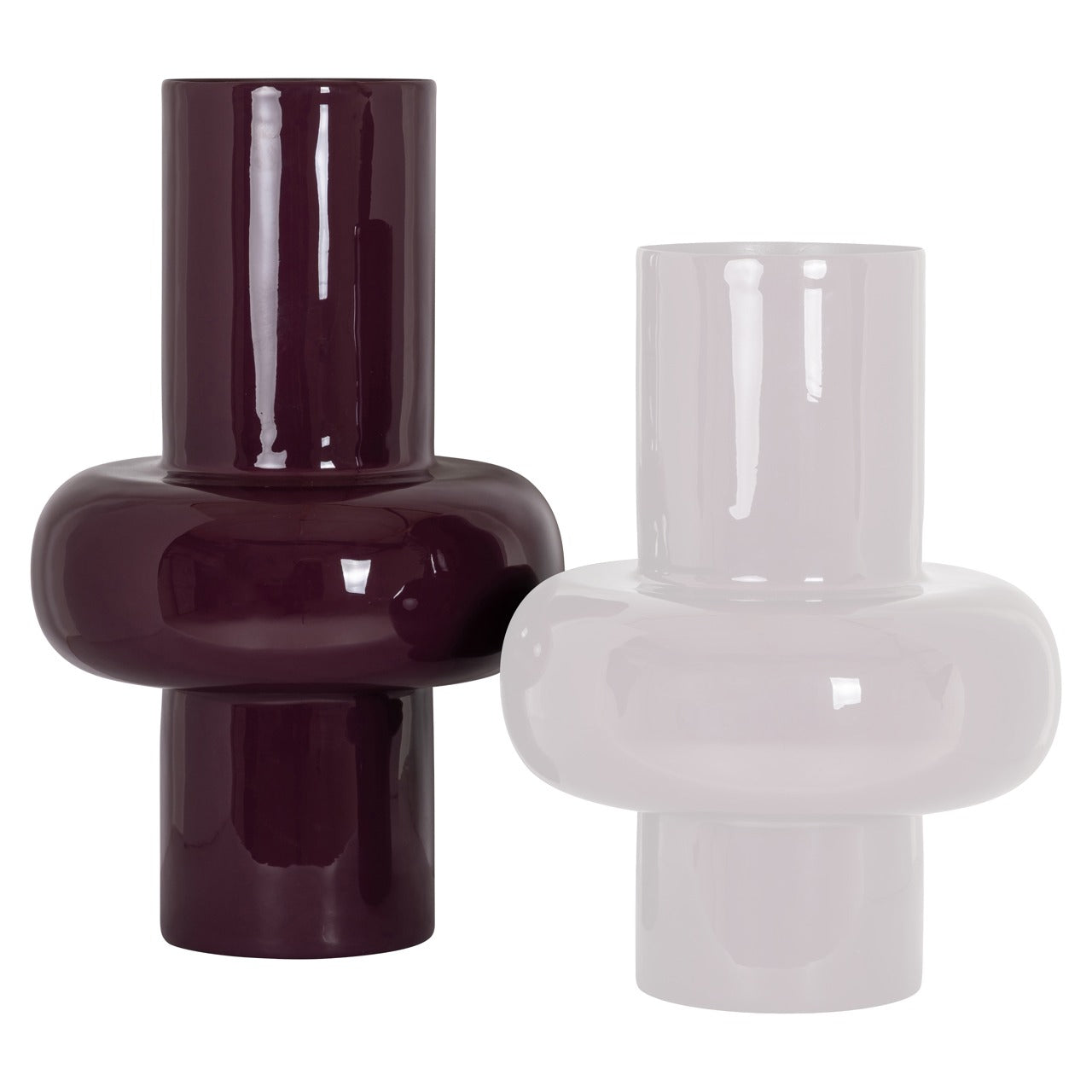 Richmond Interiors Ashlyn Vase – Burgundy – Large