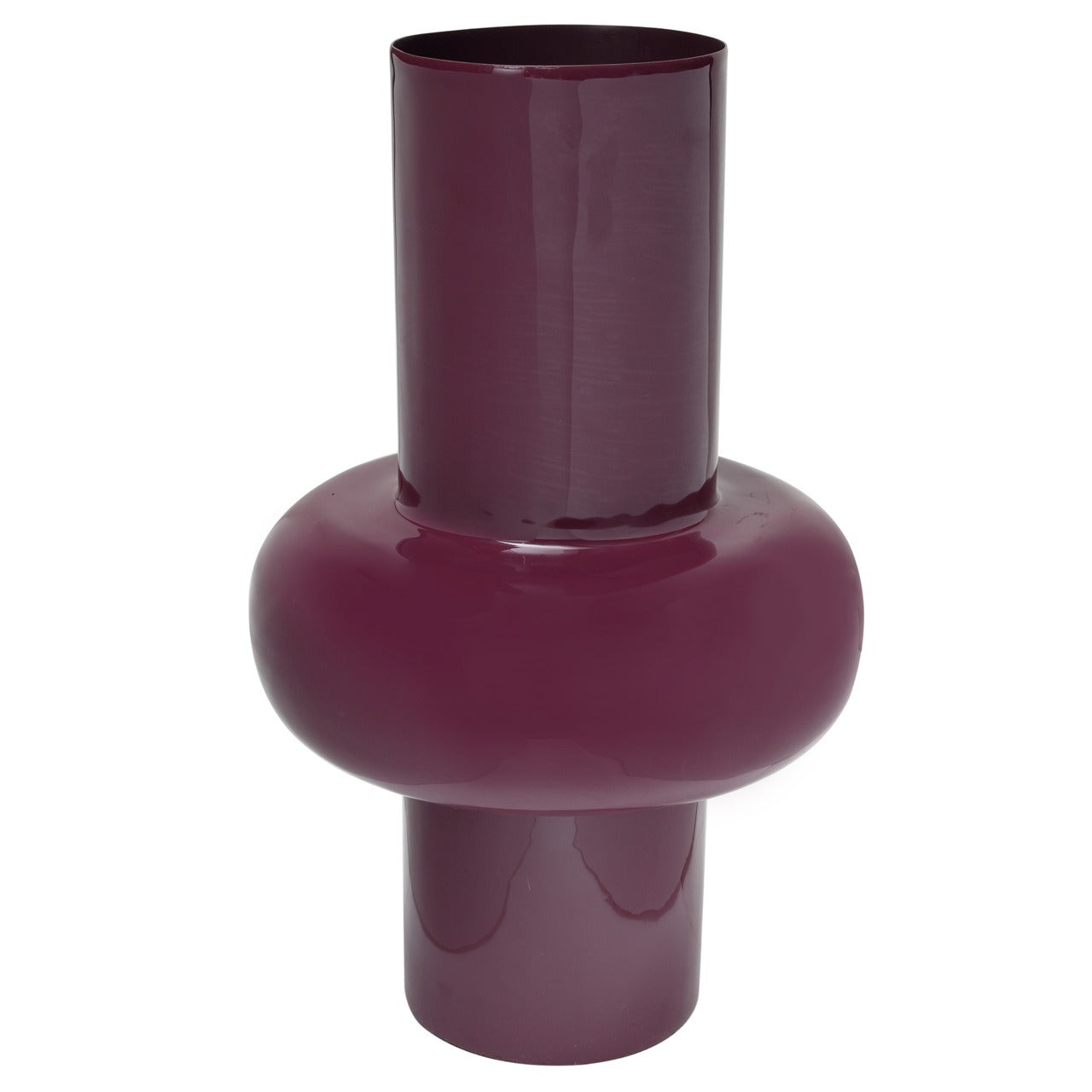 Richmond Interiors Ashlyn Vase – Burgundy – Large