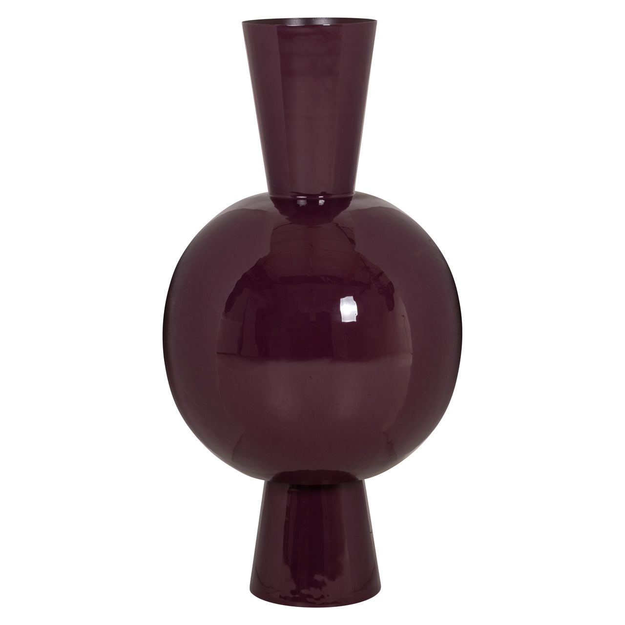 Richmond Interiors Avine Vase – Burgundy – Large