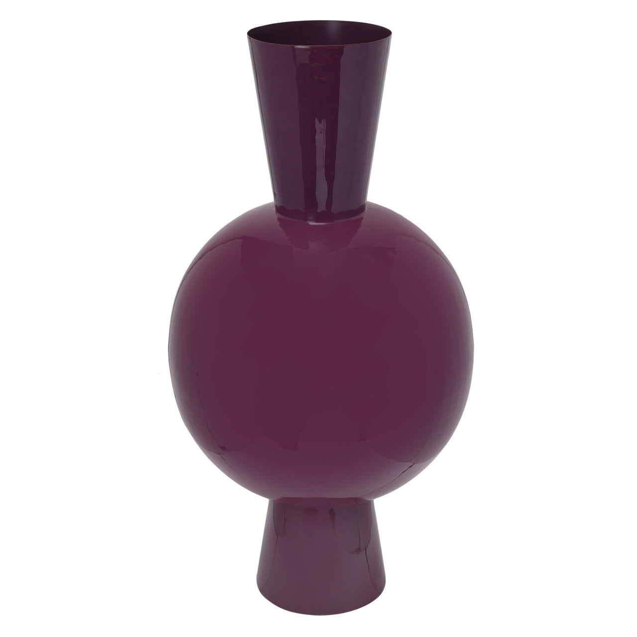 Richmond Interiors Avine Vase – Burgundy – Large